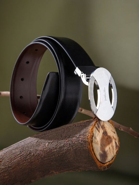 Sleek Reversible Leather Belt