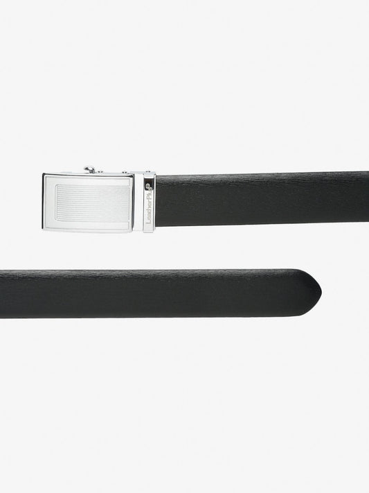 Plus Size Polished Autolock Leather Belt