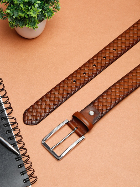 Basket Weave Crafted Leather Belt