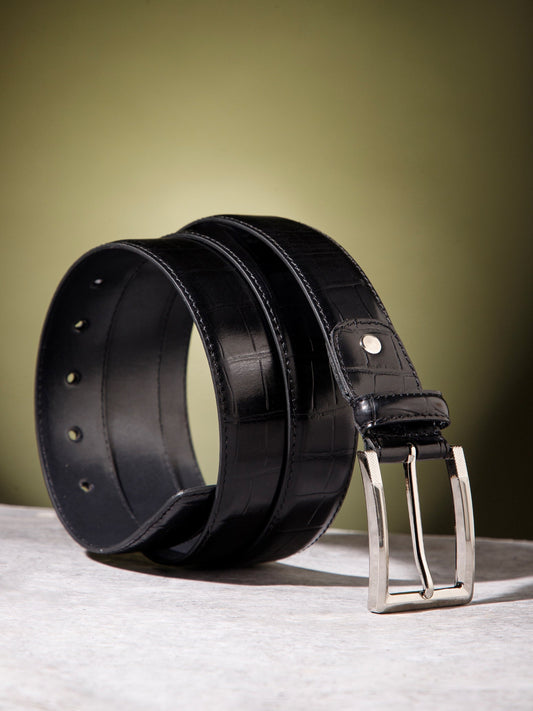 Plus Size Alligator Autolock Leather Belt