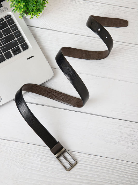 Sleek Reversible Leather Belt