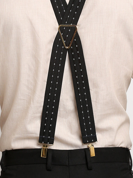 Black Highlight-Stripe Suspenders