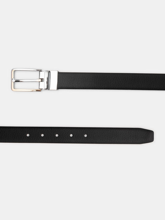Plus Size Textured Reversible Leather Belt