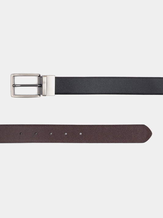 Plus Size Slim Reversible Leather Belt
