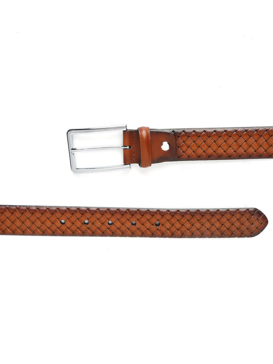 Basket Weave Crafted Leather Belt