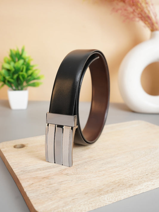 Plus Size Refined Reversible Leather Belt