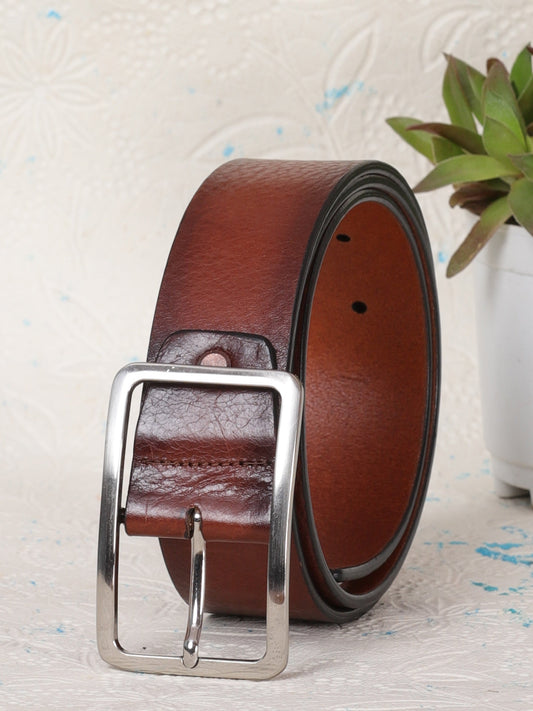 Natural Grain Leather Belt