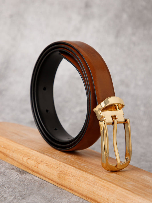 Elegant Reversible Leather Belt