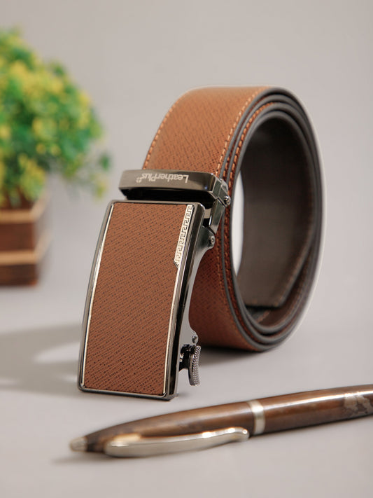 Plus Size Contemporary Autolock Leather Belt